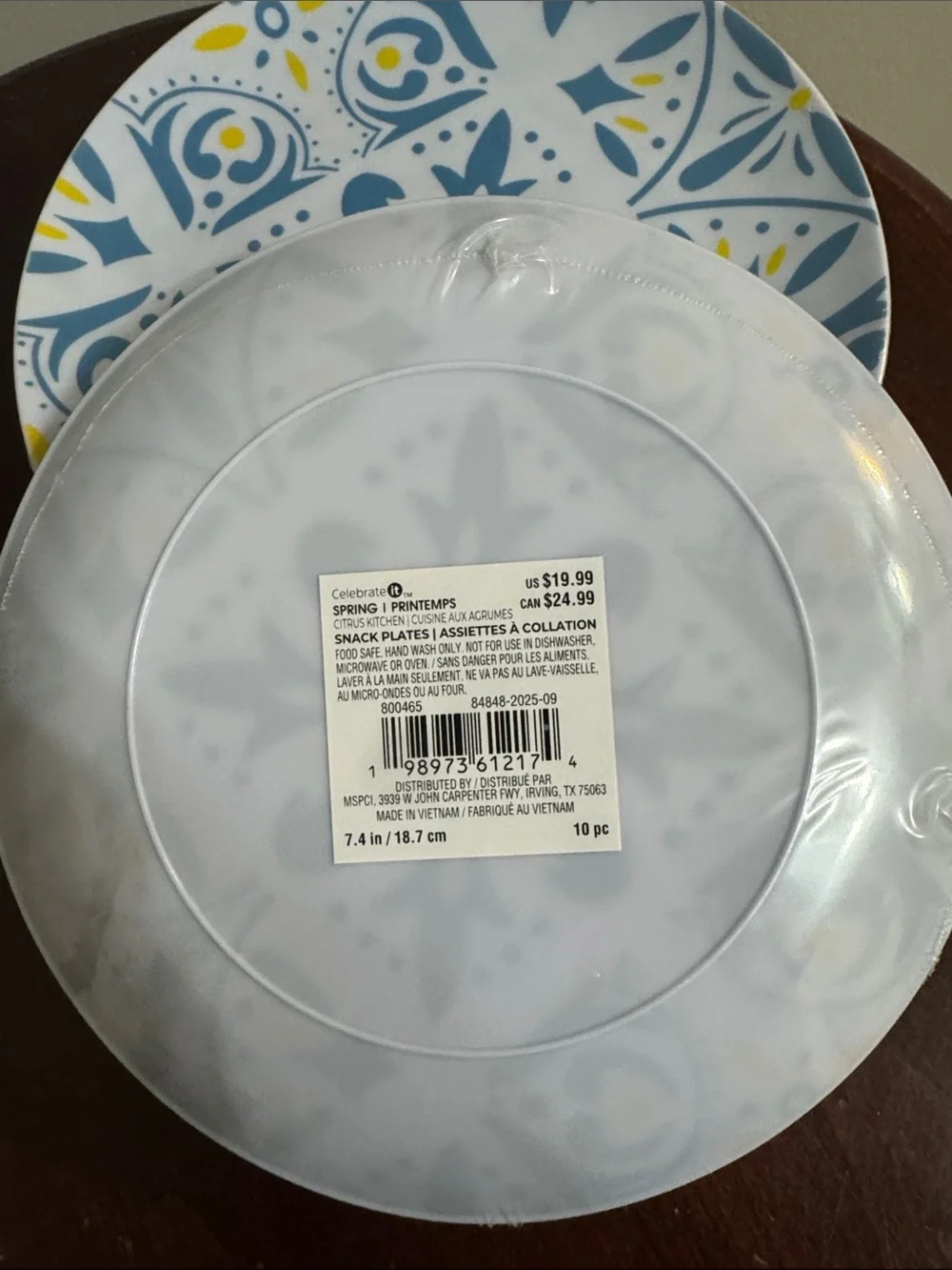 Celebrate It Blue Floral & Citrus Serving Set